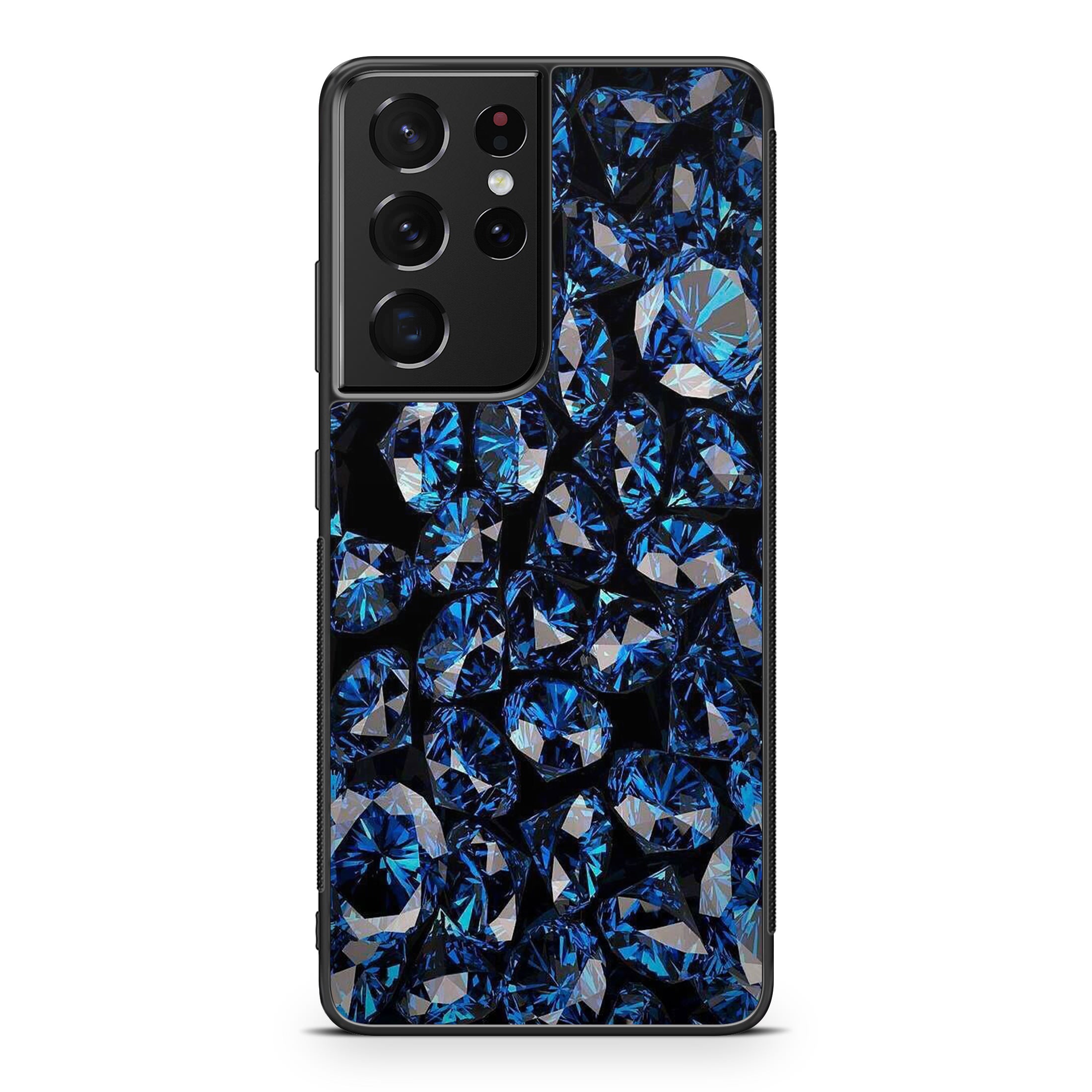 Blue Diamonds Pattern Galaxy S21 Ultra Case