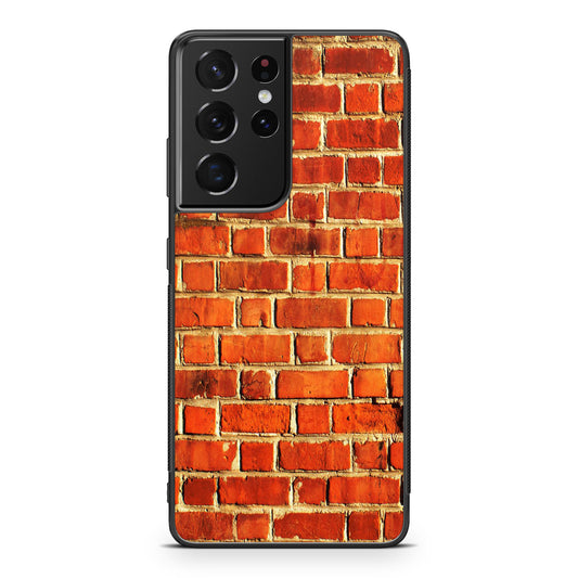 Brick Wall Pattern Galaxy S21 Ultra Case