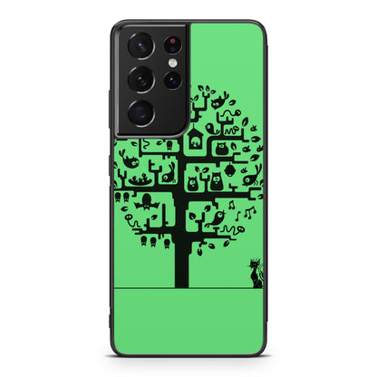 Cat Tree Galaxy S21 Ultra Case
