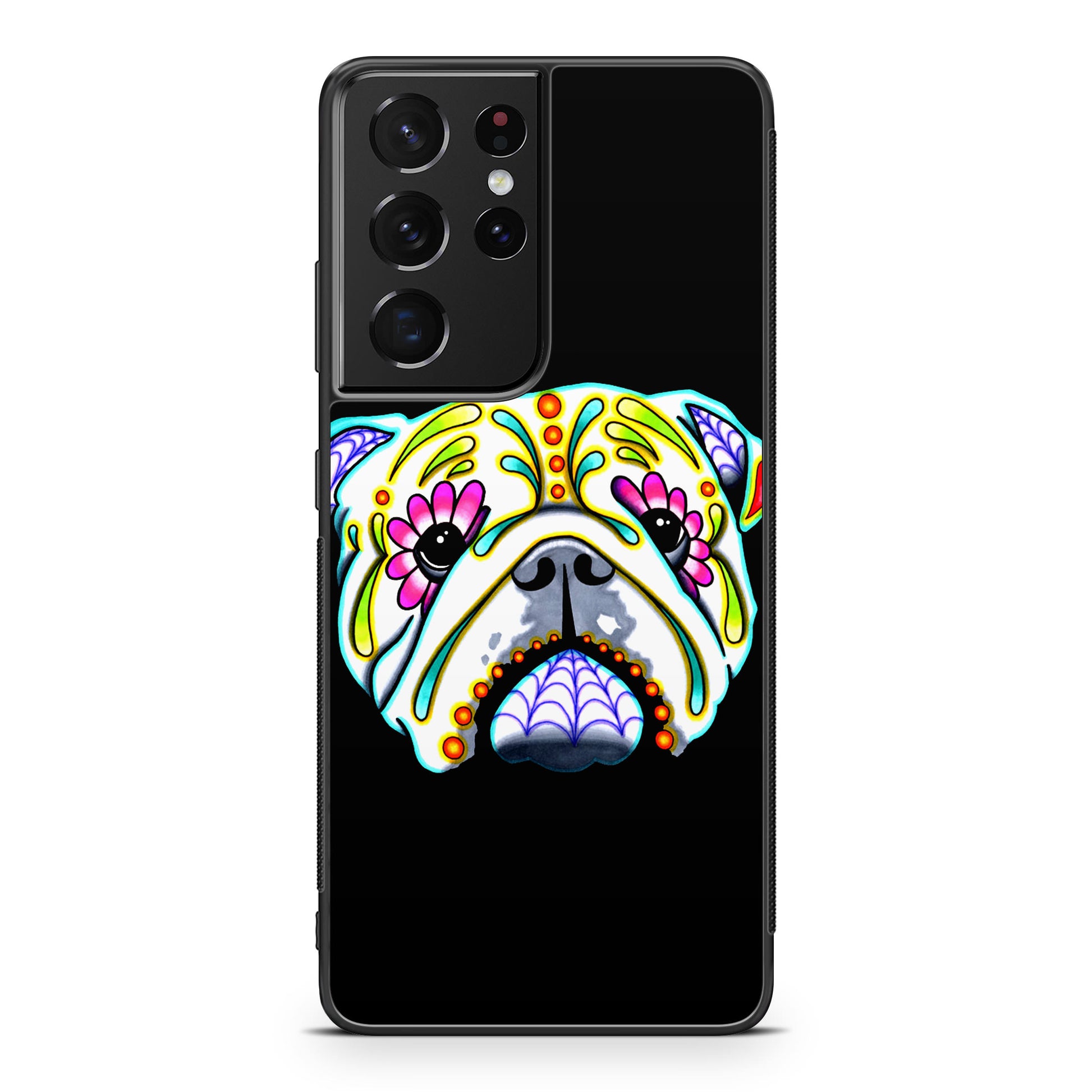 Colorful Bulldog Art Galaxy S21 Ultra Case