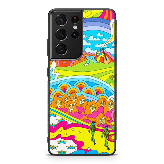 Colorful Doodle Galaxy S21 Ultra Case