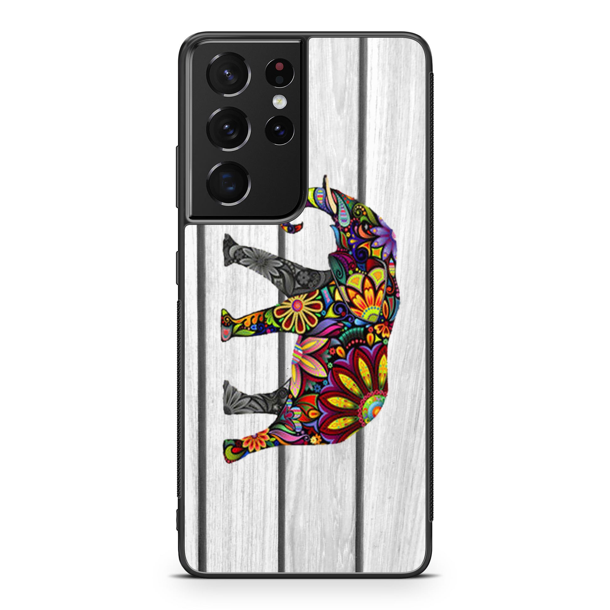 Colorful Elephant Flower Galaxy S21 Ultra Case