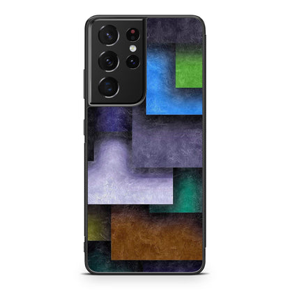 Colorful Rectangel Art Galaxy S21 Ultra Case