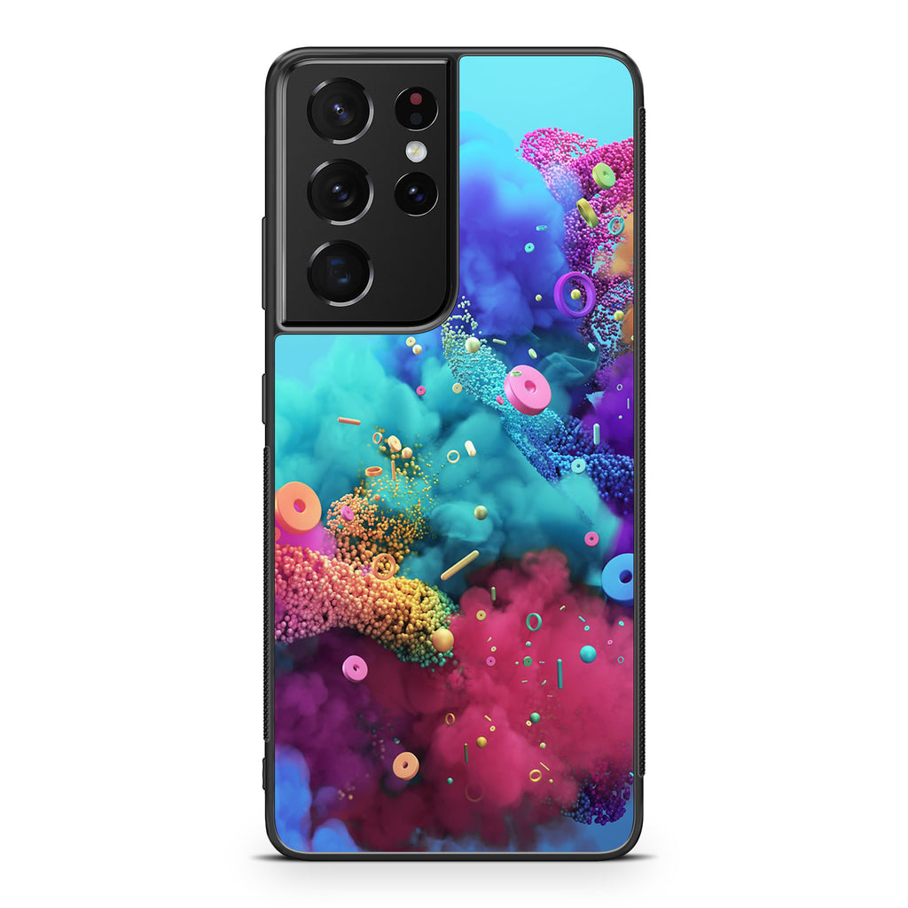 Colorful Smoke Boom Galaxy S21 Ultra Case