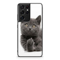 Finger British Shorthair Cat Galaxy S21 Ultra Case