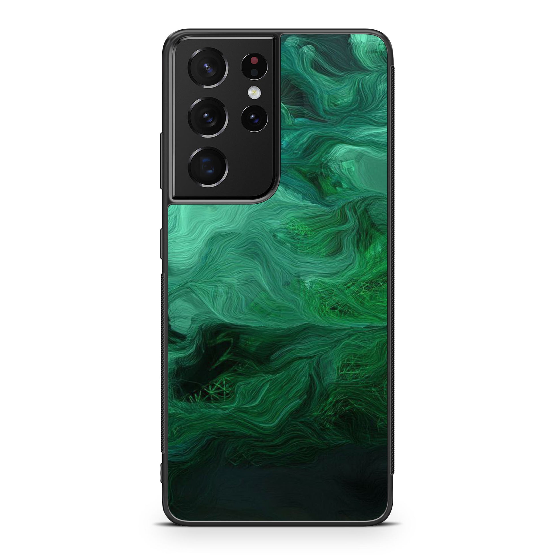 Green Abstract Art Galaxy S21 Ultra Case