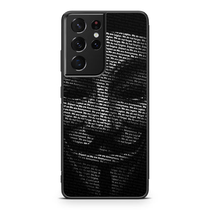 Guy Fawkes Mask Anonymous Galaxy S21 Ultra Case