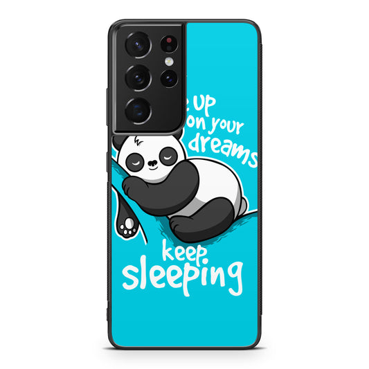 Panda Keep Sleeping Galaxy S21 Ultra Case