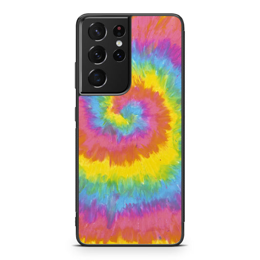 Pastel Rainbow Tie Dye Galaxy S21 Ultra Case