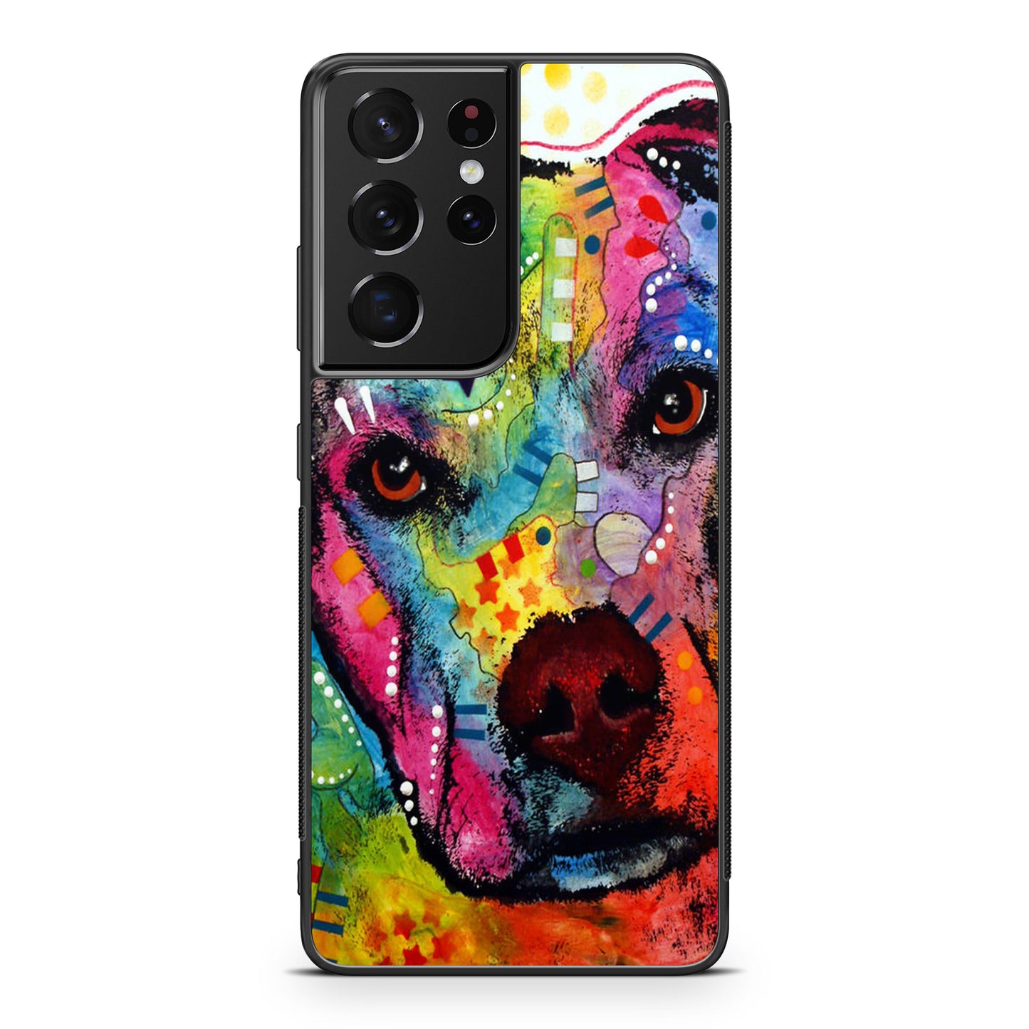 Pitbull Love Painting Galaxy S21 Ultra Case