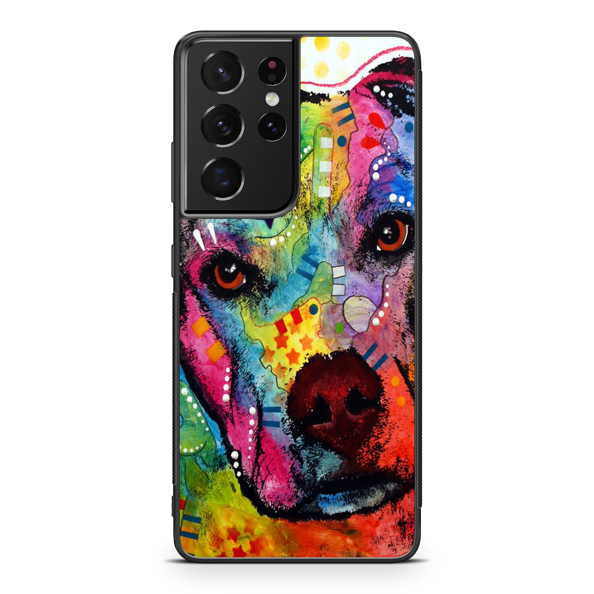Pitbull Love Painting Galaxy S21 Ultra Case