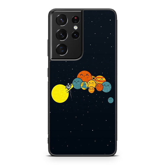 Planet Cute Illustration Galaxy S21 Ultra Case