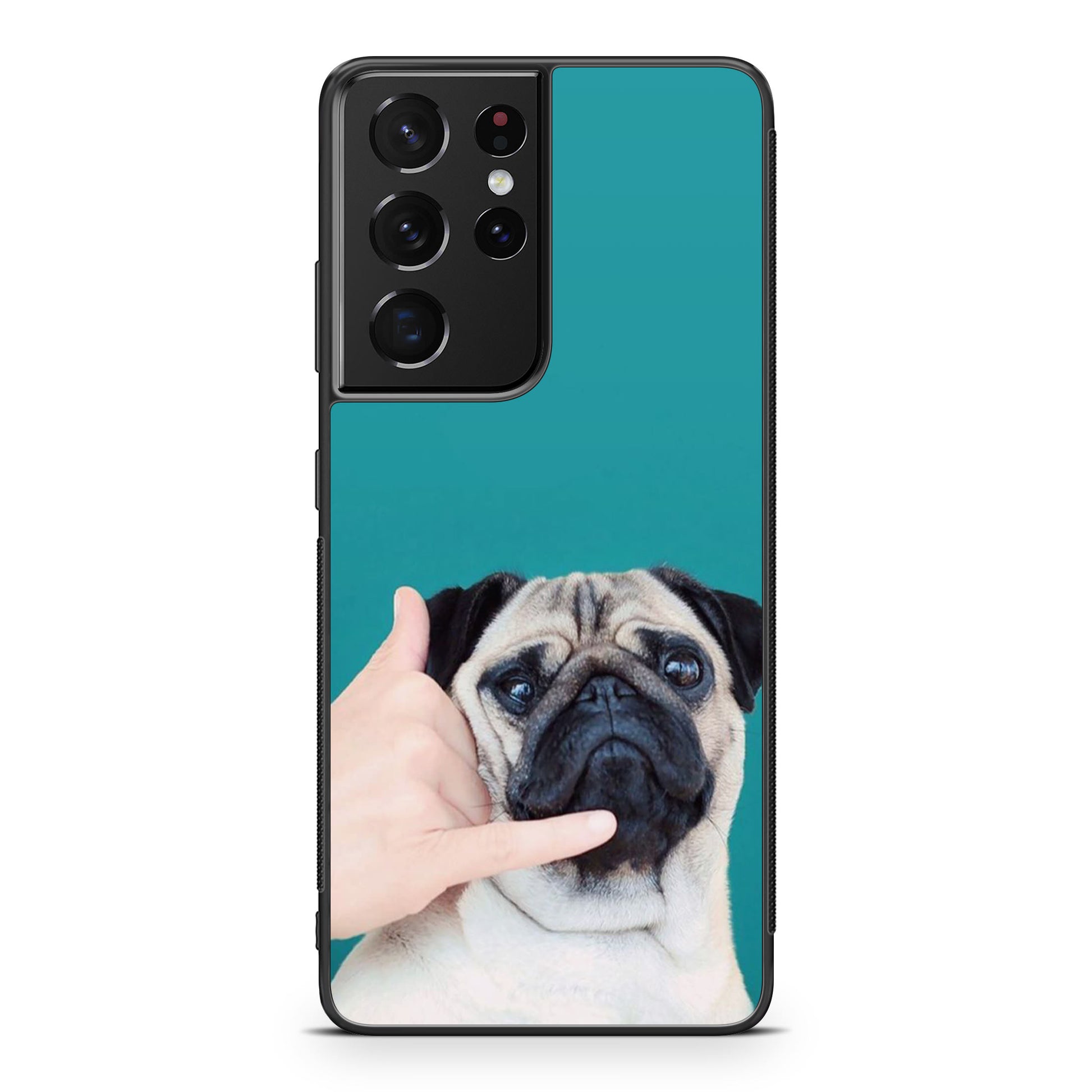 Pug is on the Phone Galaxy S21 Ultra Case