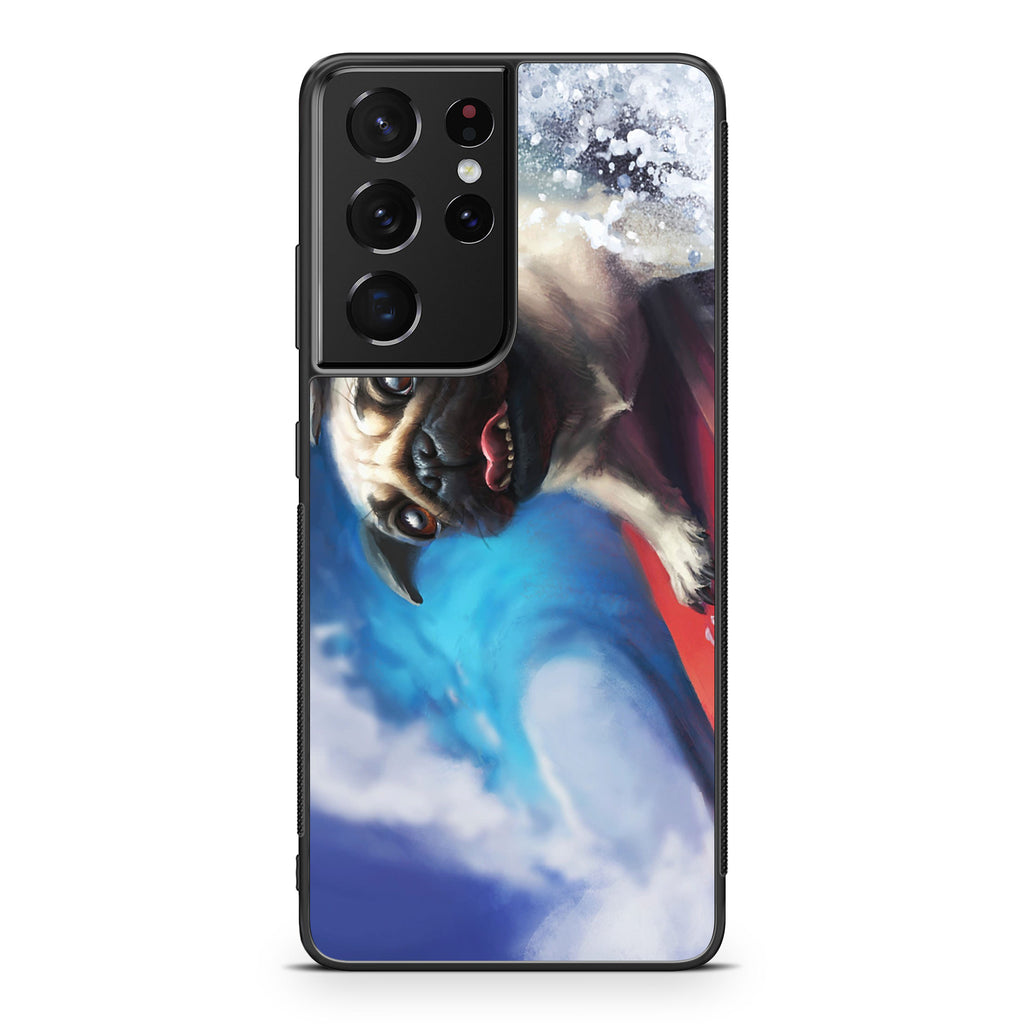 Pug Surfers Galaxy S21 Ultra Case
