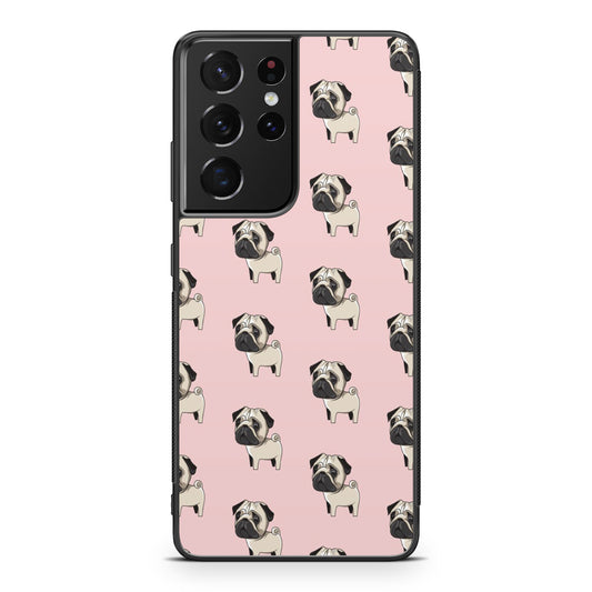 Pugs Pattern Galaxy S21 Ultra Case