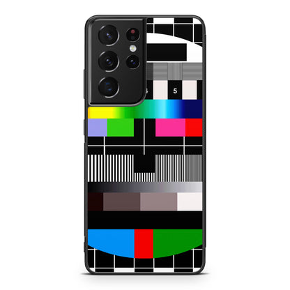 Scheme Pause TV Colorful Mesh Galaxy S21 Ultra Case