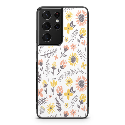 Spring Things Pattern Galaxy S21 Ultra Case