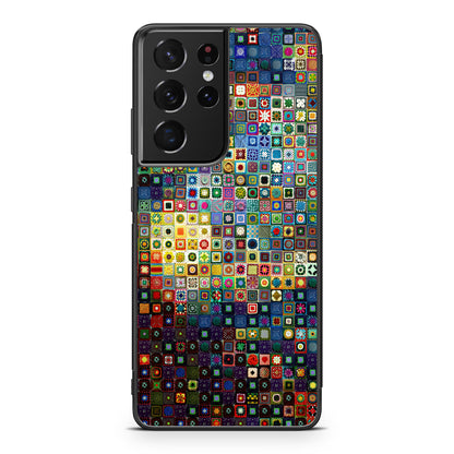 Starry Night Tiles Galaxy S21 Ultra Case