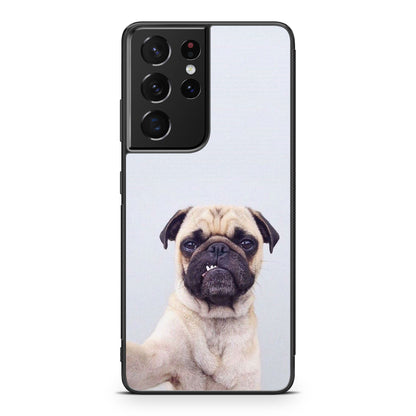 The Selfie Pug Galaxy S21 Ultra Case