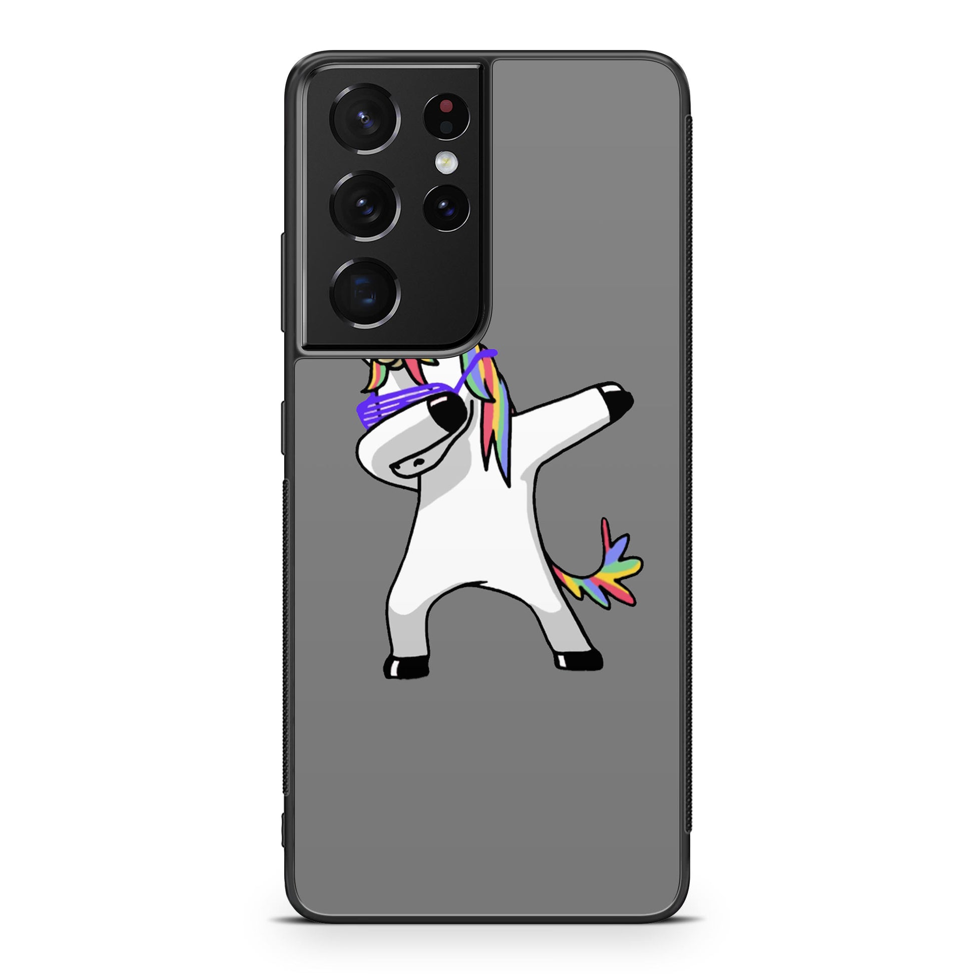 Unicorn Dabbing Grey Galaxy S21 Ultra Case