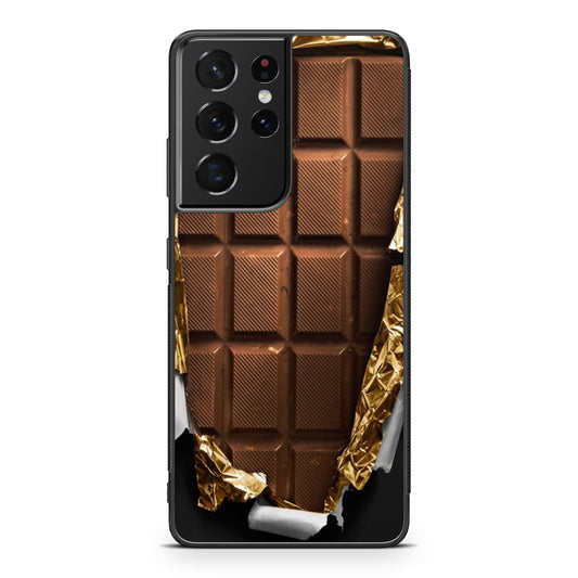Unwrapped Chocolate Bar Galaxy S21 Ultra Case