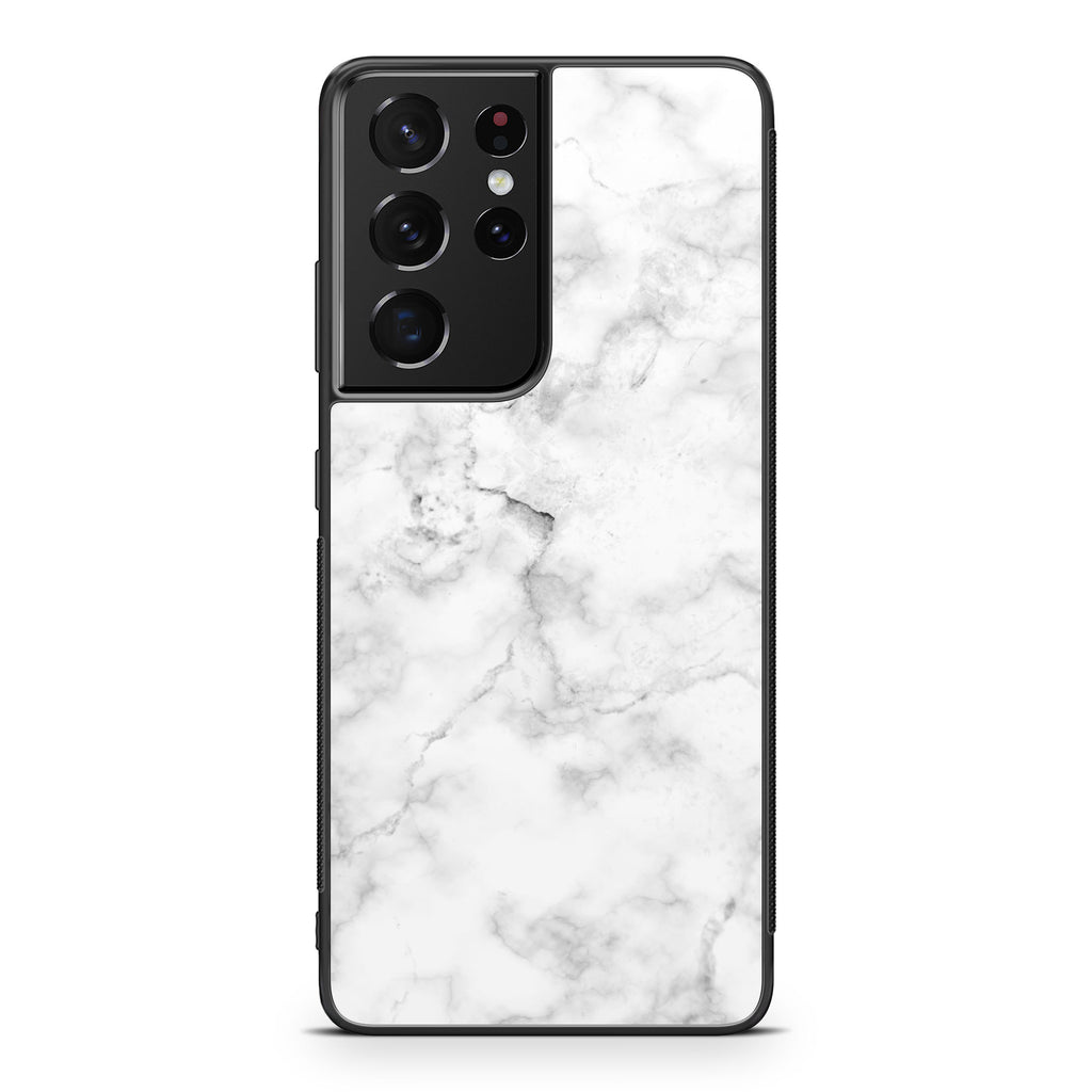 White Marble Galaxy S21 Ultra Case