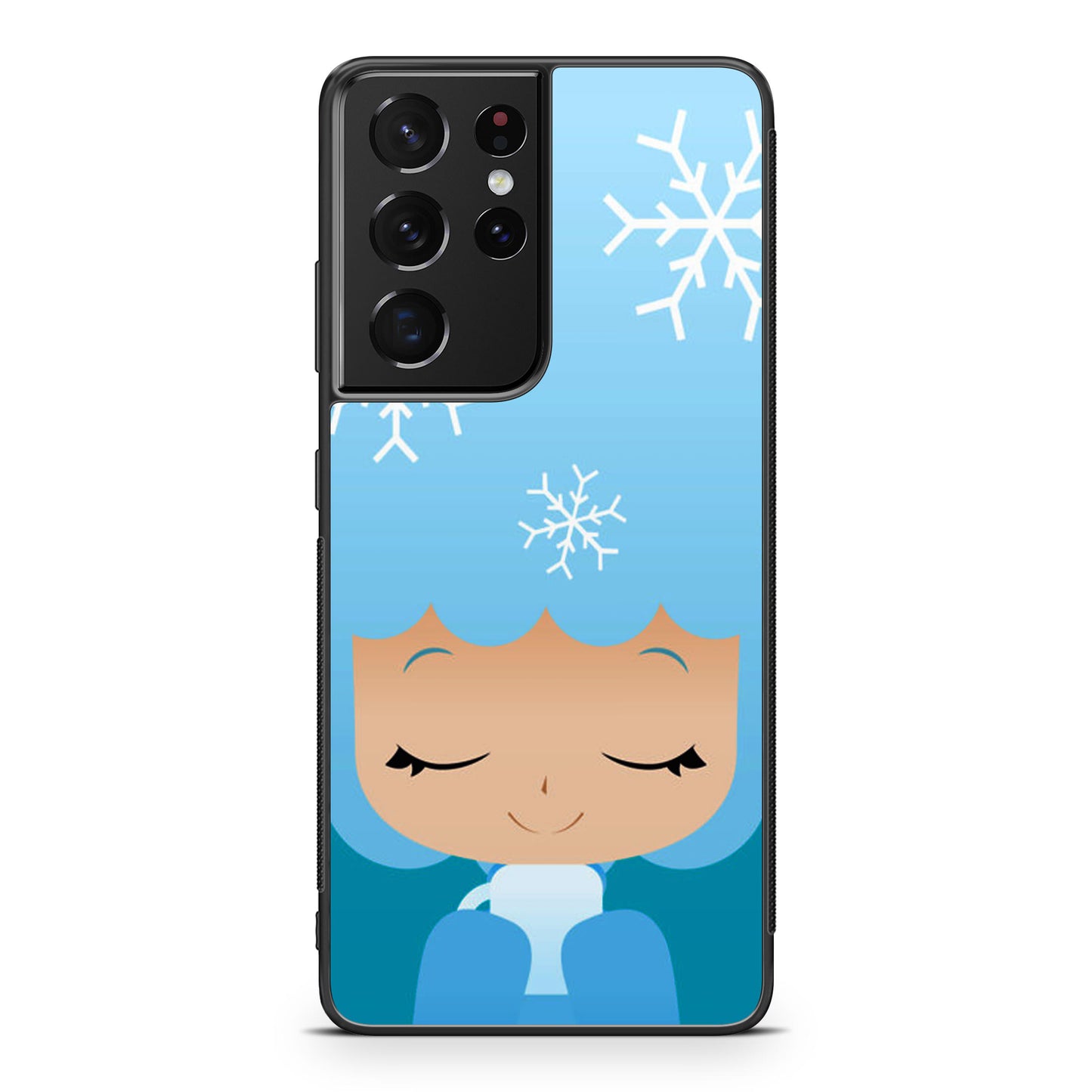 Winter Afro Girl Galaxy S21 Ultra Case