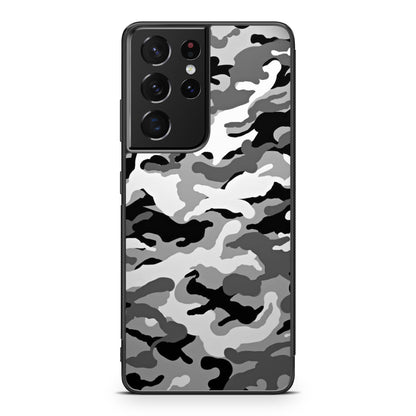 Winter Army Camo Galaxy S21 Ultra Case