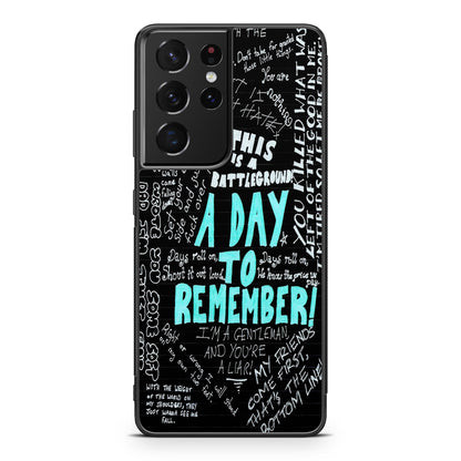 A Day To Remember Quote Galaxy S21 Ultra Case