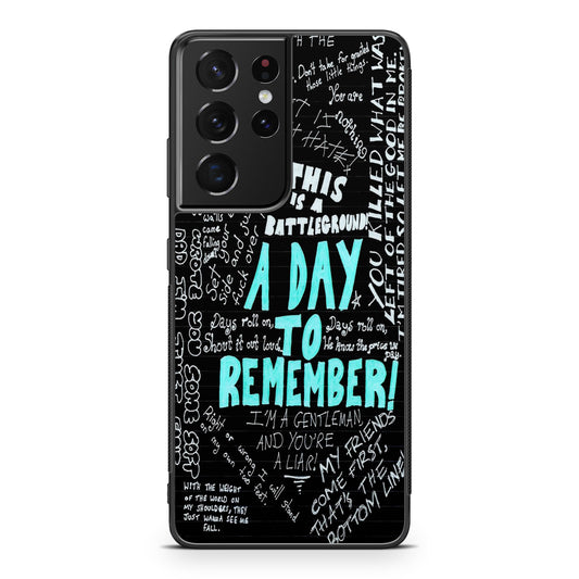 A Day To Remember Quote Galaxy S21 Ultra Case