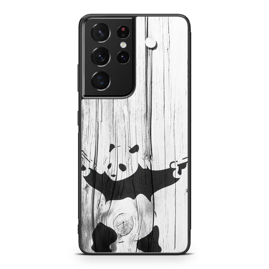 Banksy Graffiti Panda Galaxy S21 Ultra Case