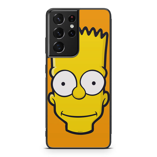 Bart Yellow Face Galaxy S21 Ultra Case