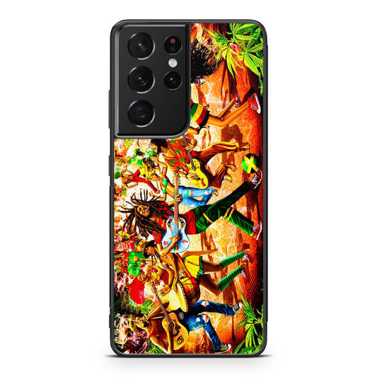Bob Marley Reggae Galaxy S21 Ultra Case