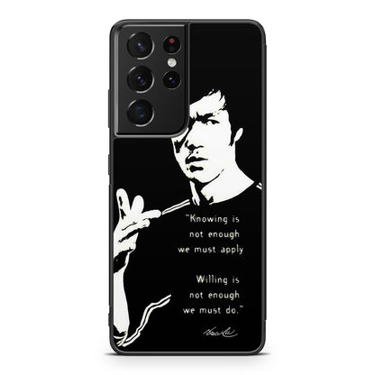 Bruce Lee Quotes Galaxy S21 Ultra Case