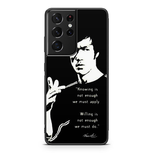 Bruce Lee Quotes Galaxy S21 Ultra Case