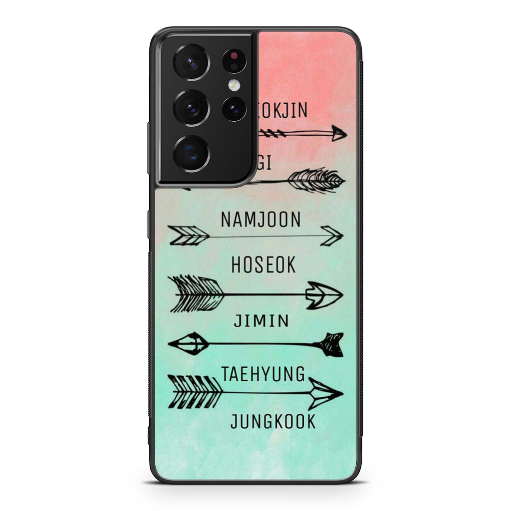 BTS Members Name Galaxy S21 Ultra Case