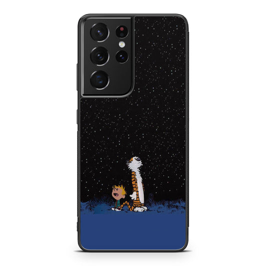 Calvin and Hobbes Space Galaxy S21 Ultra Case