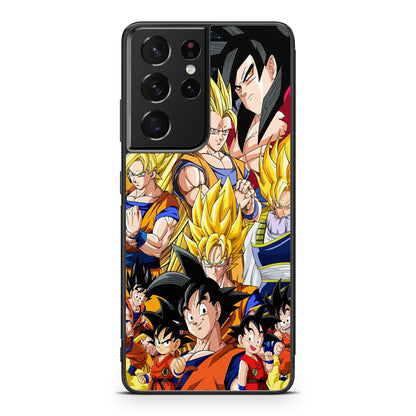 Dragon Ball Z Son Goku Transformation Galaxy S21 Ultra Case