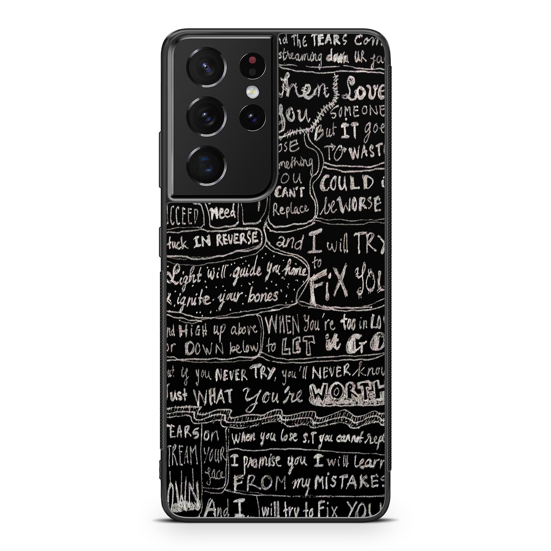Fix You Lyrics Galaxy S21 Ultra Case