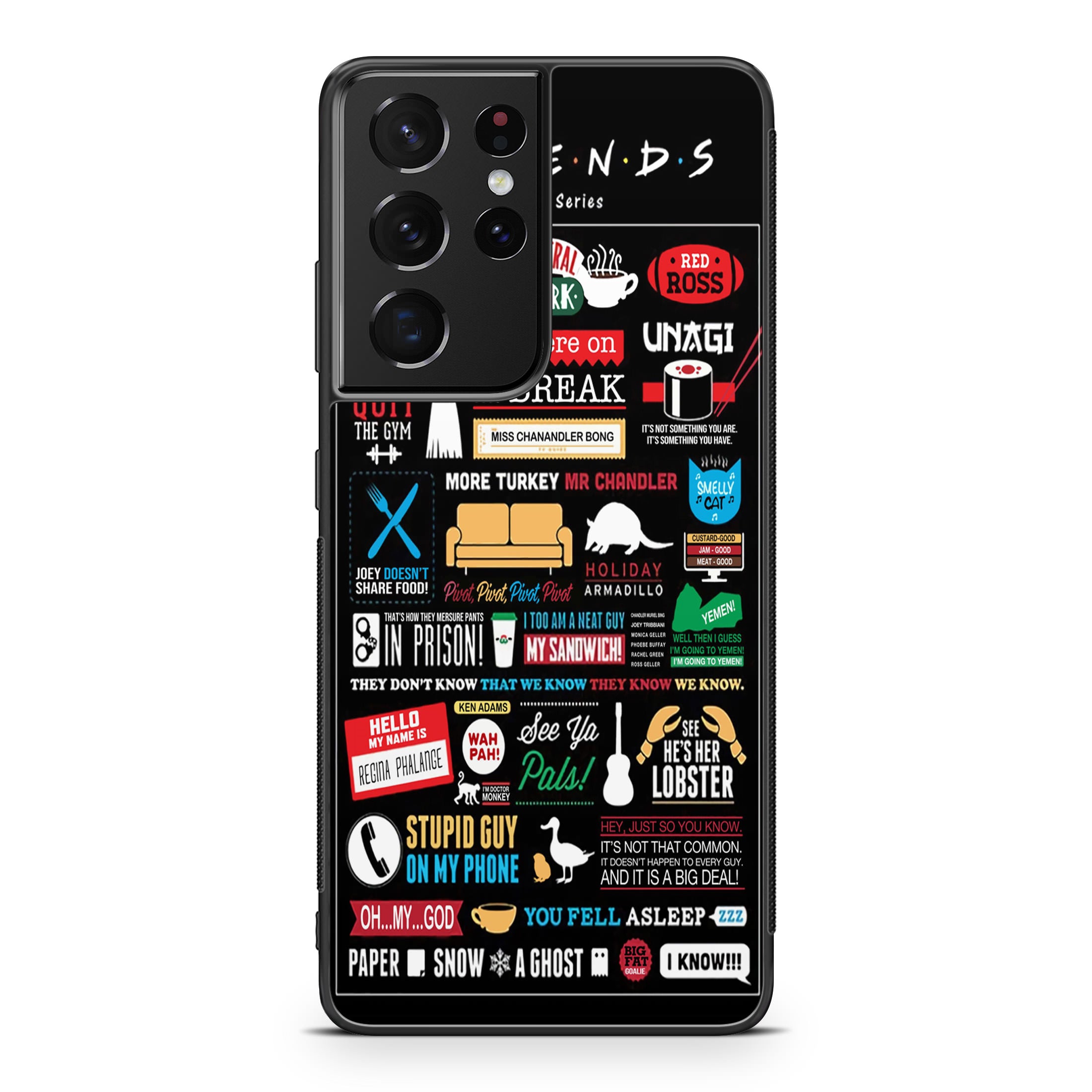 Friends TV Show Quotes Poster Galaxy S21 Ultra Case