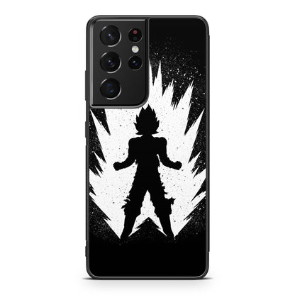 Goku Super Saiyan Black White Galaxy S21 Ultra Case