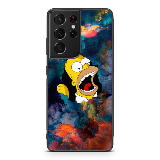 Homer Behind The Black Hole Galaxy S21 Ultra Case