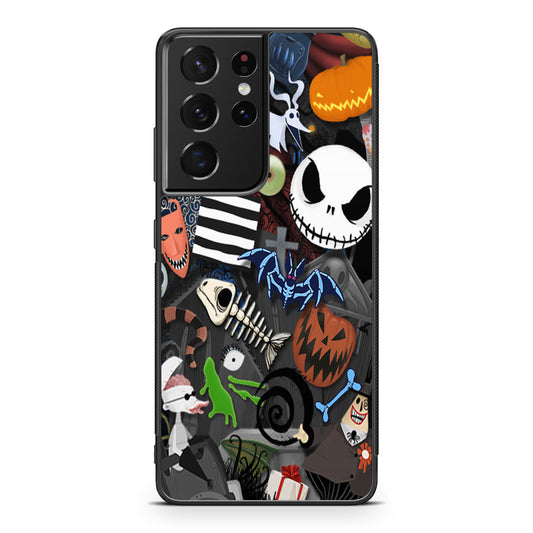Nightmare Before Chrismast Collage Galaxy S21 Ultra Case