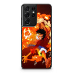One Piece Luffy Red Hawk Galaxy S21 Ultra Case