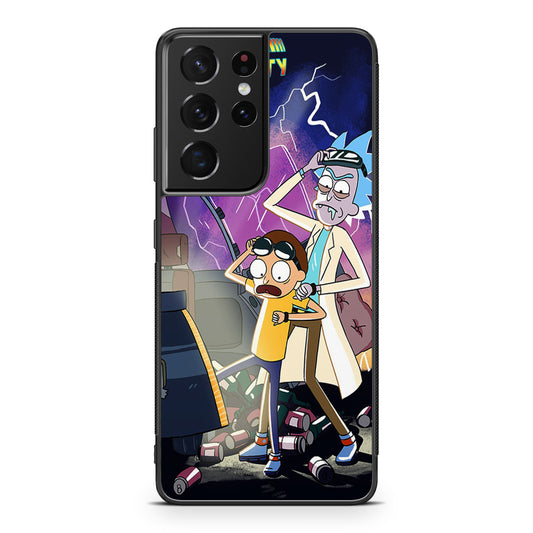 Rick And Morty Back To The Future Galaxy S21 Ultra Case