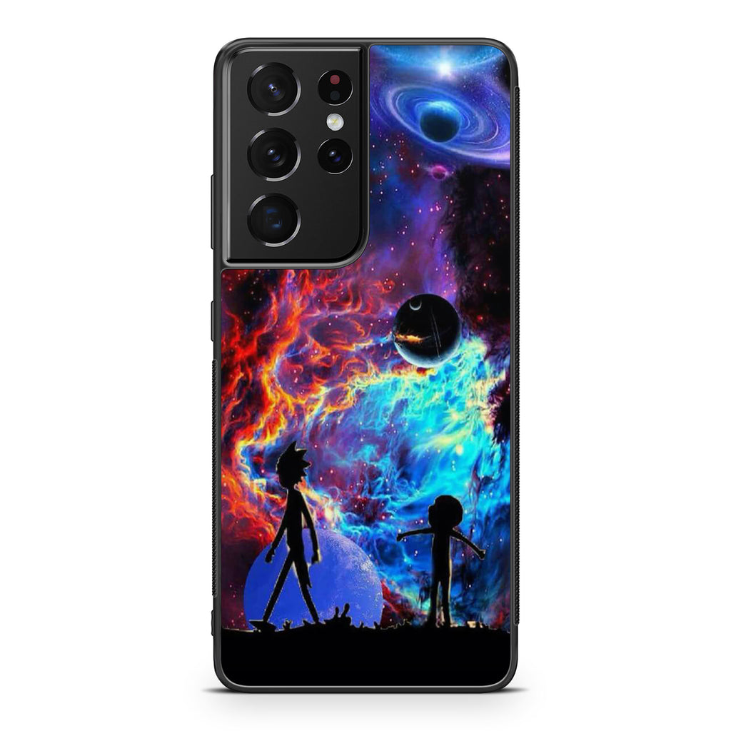 Rick And Morty Flat Galaxy Galaxy S21 Ultra Case