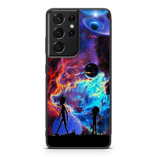 Rick And Morty Flat Galaxy Galaxy S21 Ultra Case
