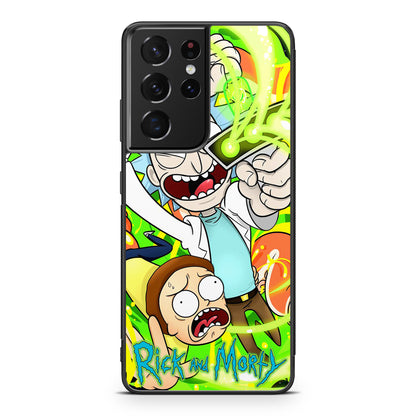 Rick And Morty Shoot Portal Gun Galaxy S21 Ultra Case