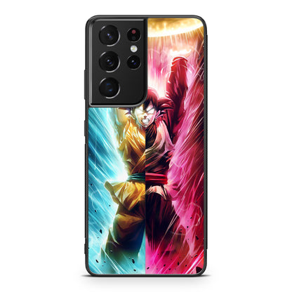 Spirit Bomb Split Goku Dragon Ball Galaxy S21 Ultra Case