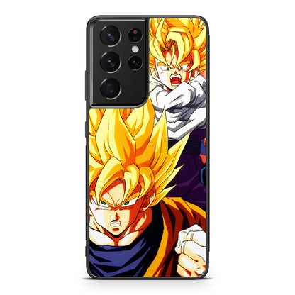 Super Saiyan Goku And Gohan Galaxy S21 Ultra Case